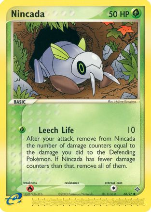 Nincada - 68/97/097  - Reverse Holofoil Dragon - Common