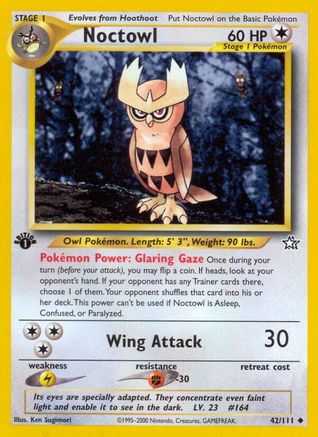 Noctowl 042  - Unlimited Neo Genesis - Uncommon