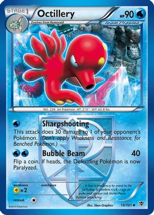 Octillery (Team Plasma) 019  - Reverse Holofoil Plasma Blast - Uncommon