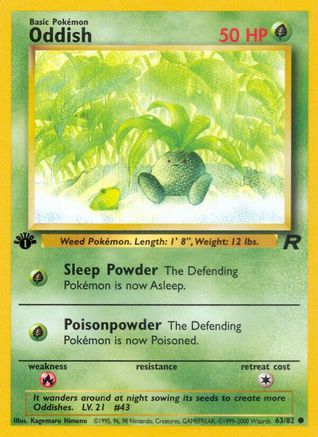 Oddish 063  - Unlimited Team Rocket - Common