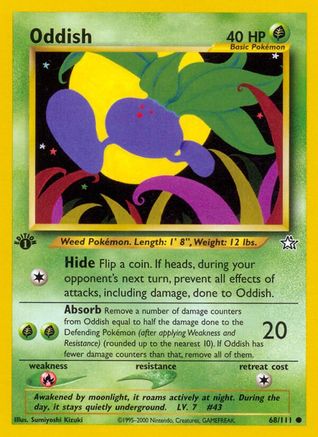 Oddish 068  - Unlimited Neo Genesis - Common