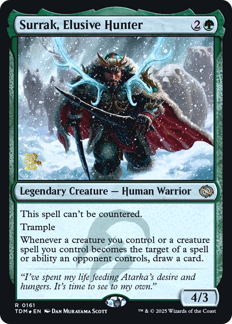 Surrak, Elusive Hunter [Tarkir: Dragonstorm Prerelease Promos]