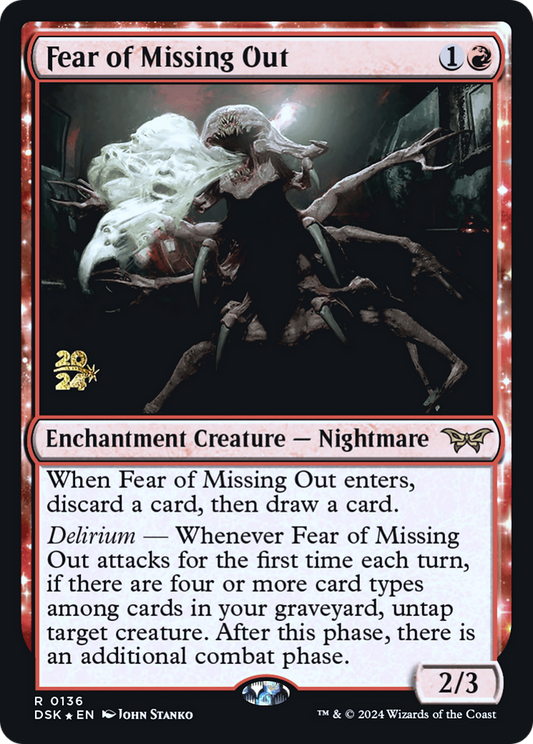 Fear of Missing Out [Duskmourn: House of Horror Prerelease Promos]