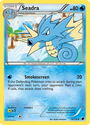 Seadra  - Reverse Holofoil Plasma Freeze - Uncommon