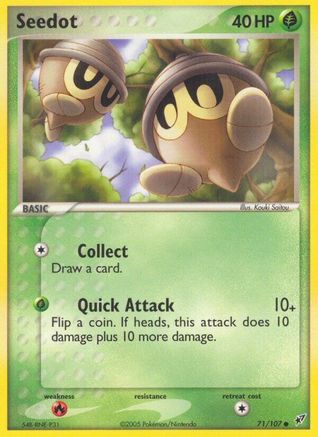 Seedot 071/107  - Reverse Holofoil Deoxys - Common