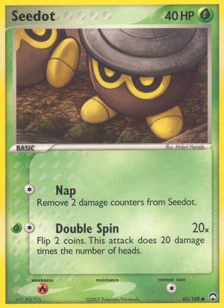Seedot  - Reverse Holofoil Power Keepers - Common