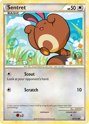 Sentret/123  - Reverse Holofoil HeartGold SoulSilver - Common