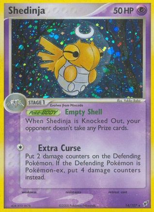 Shedinja  - Reverse Holofoil Deoxys - Holo Rare