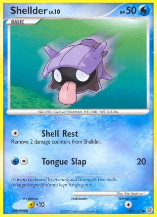 Shellder  - Reverse Holofoil Secret Wonders - Common