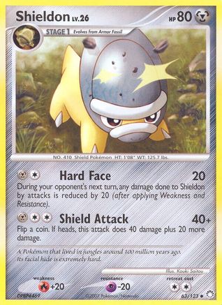 Shieldon 063  - Reverse Holofoil Mysterious Treasures - Uncommon