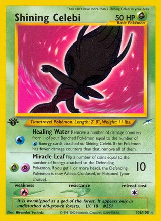 Shining Celebi  - Unlimited Holofoil Neo Destiny - Secret Rare