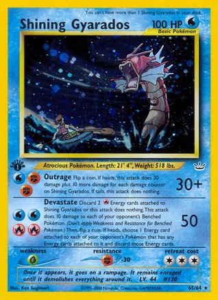 Shining Gyarados  - Unlimited Holofoil Neo Revelation - Secret Rare