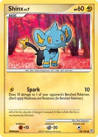 Shinx 098  - Reverse Holofoil Diamond and Pearl - Common