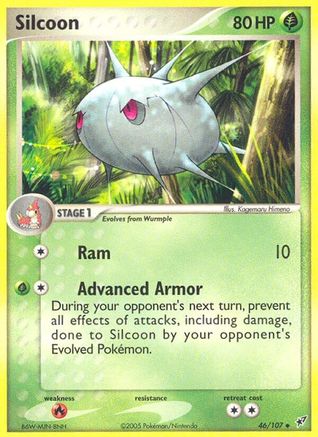 Silcoon  - Reverse Holofoil Deoxys - Uncommon