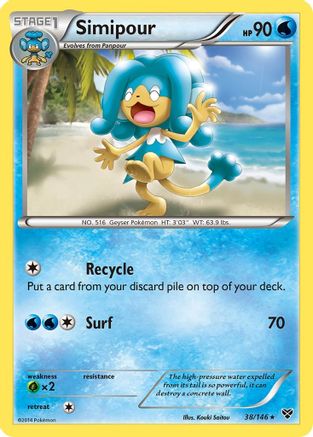 Simipour  - Reverse Holofoil XY Base Set - Rare