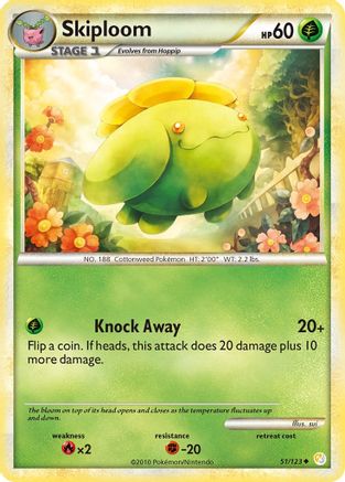 Skiploom  HeartGold SoulSilver - Uncommon