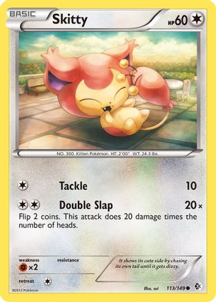 Skitty  - Reverse Holofoil Boundaries Crossed - Common