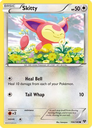 Skitty 104  XY Base Set - Common
