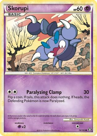 Skorupi 076/102  - Reverse Holofoil Triumphant - Common