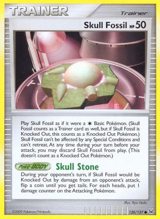 Skull Fossil  Platinum - Common