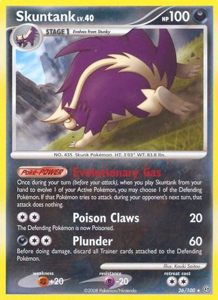 Skuntank  - Reverse Holofoil Stormfront - Rare