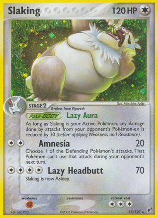 Slaking  - Holofoil Deoxys - Holo Rare