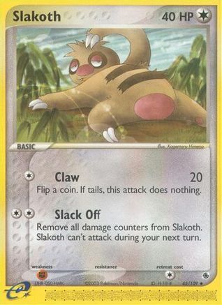 Slakoth  Ruby and Sapphire - Uncommon