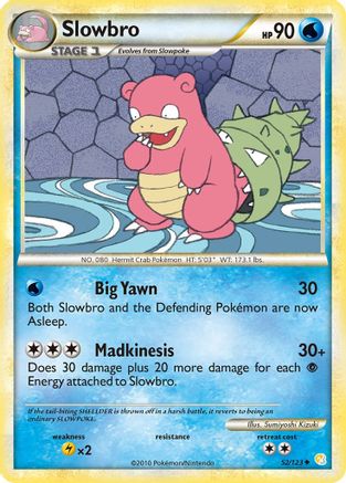 Slowbro/123  HeartGold SoulSilver - Uncommon