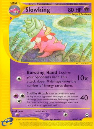 Slowking  - Reverse Holofoil Aquapolis - Rare