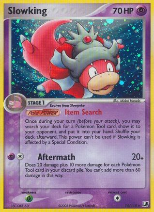 Slowking  - Reverse Holofoil Unseen Forces - Holo Rare