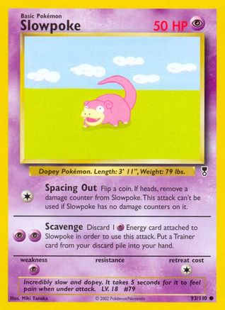 Slowpoke 093  - Reverse Holofoil Legendary Collection - Common