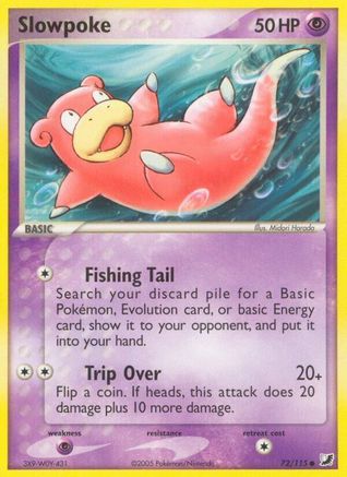 Slowpoke 072/115  - Reverse Holofoil Unseen Forces - Common