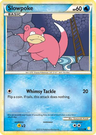 Slowpoke 081  HeartGold SoulSilver - Common