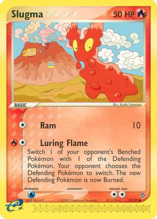 Slugma 072  - Reverse Holofoil Dragon - Common