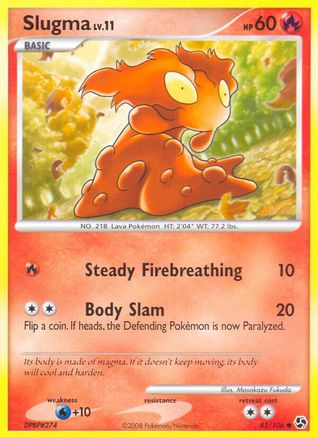 Slugma  - Reverse Holofoil Great Encounters - Common