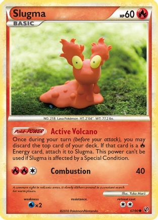 Slugma 067  - Reverse Holofoil Undaunted - Common