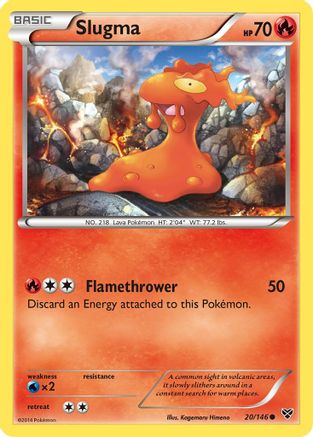 Slugma  - Reverse Holofoil XY Base Set - Common