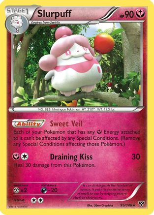 Slurpuff 095  - Reverse Holofoil XY Base Set - Holo Rare