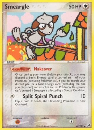 Smeargle  - Reverse Holofoil Unseen Forces - Uncommon