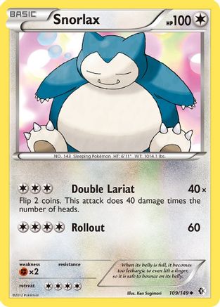 Snorlax 109  Boundaries Crossed - Uncommon