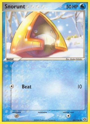 Snorunt  - Reverse Holofoil Emerald - Common