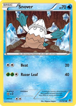 Snover  - Reverse Holofoil Plasma Blast - Common