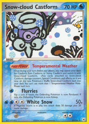 Snow-cloud Castform  - Reverse Holofoil Hidden Legends - Rare