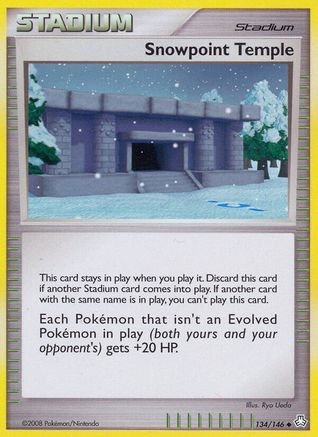 Snowpoint Temple  - Reverse Holofoil Legends Awakened - Uncommon
