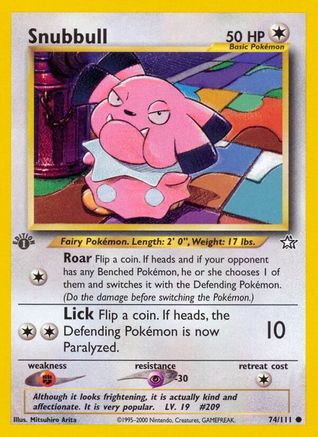 Snubbull 074  - Unlimited Neo Genesis - Common