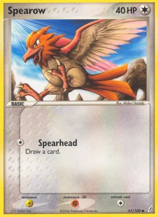 Spearow 061  Crystal Guardians - Common