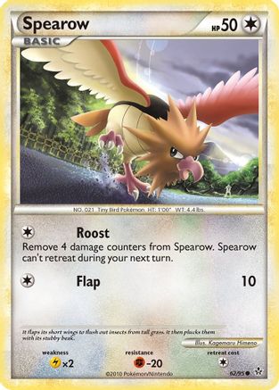 Spearow  - Reverse Holofoil Unleashed - Common