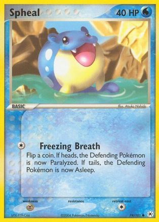 Spheal 074/101  - Reverse Holofoil Hidden Legends - Common