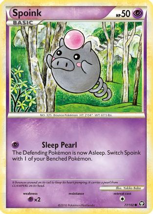 Spoink  - Reverse Holofoil Triumphant - Common