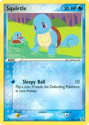 Squirtle 082/112  - Reverse Holofoil FireRed & LeafGreen - Common
